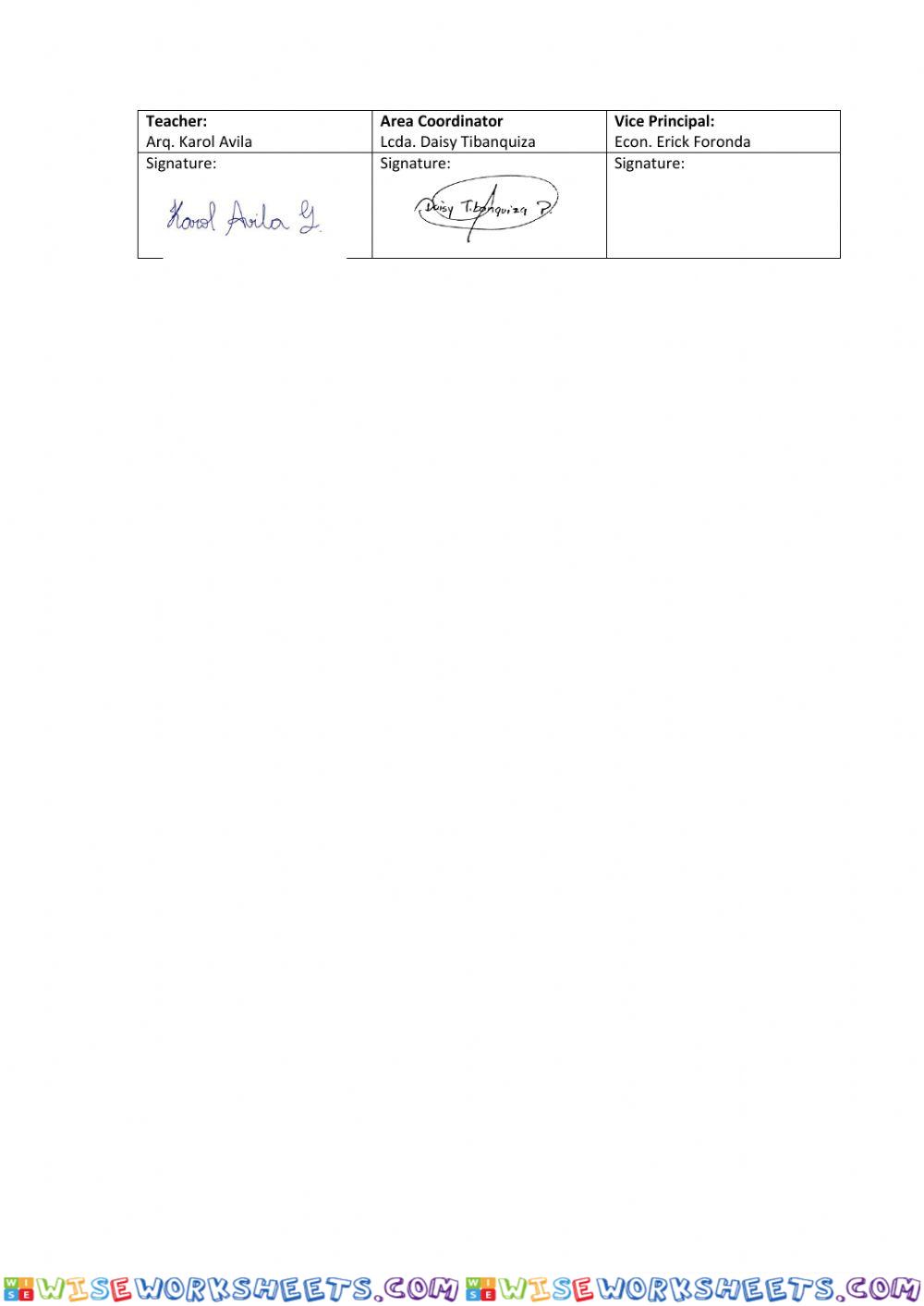 worksheet