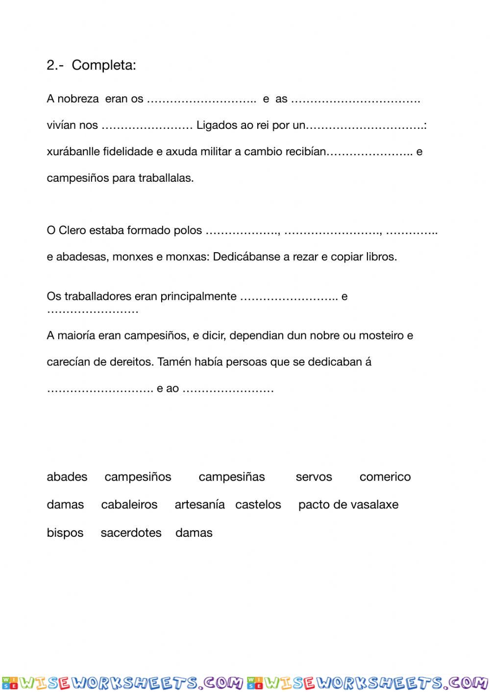 worksheet