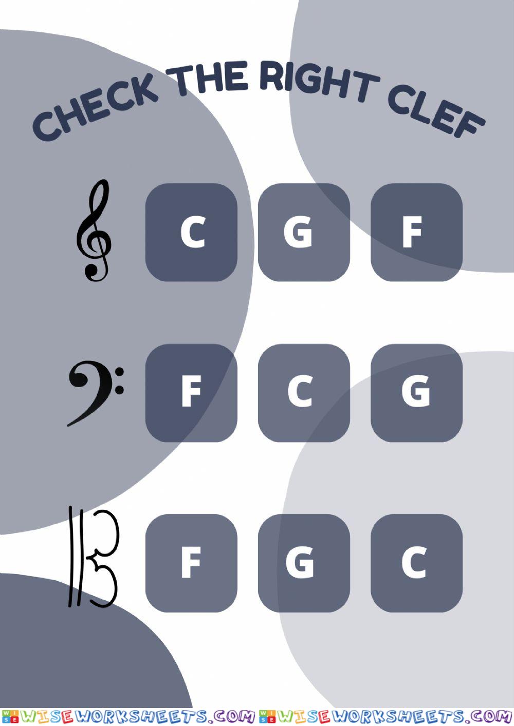 Choose the clef