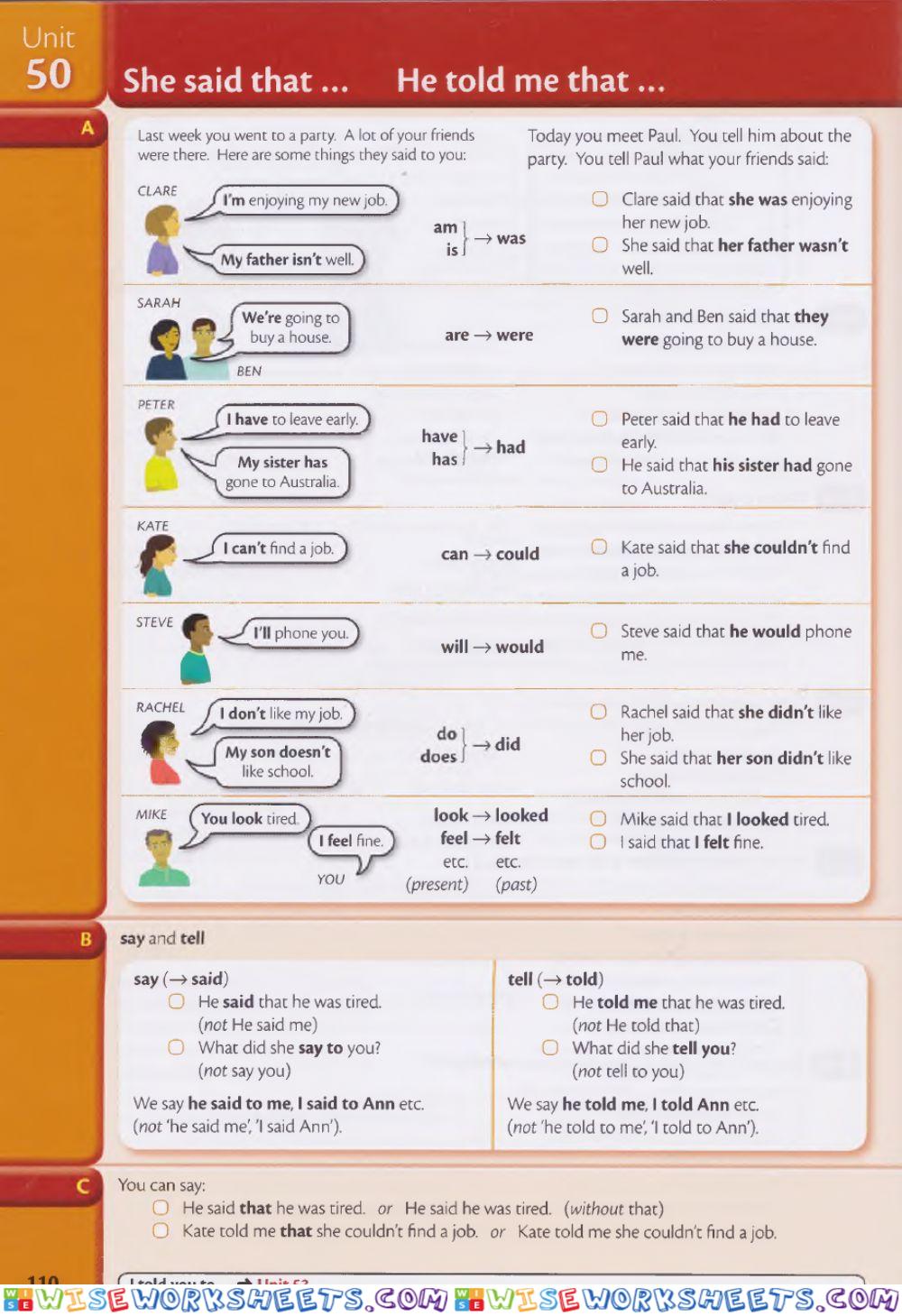 Reported Speech