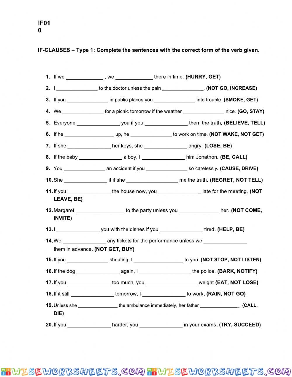 worksheet