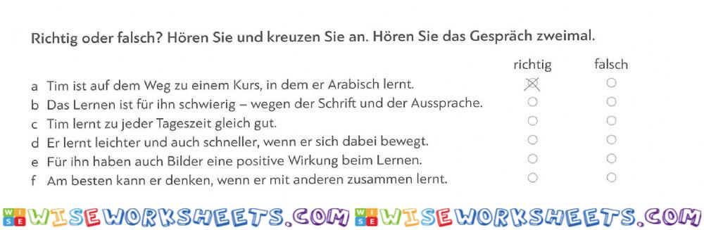 Testtrainer Lektion 4 Übung 1