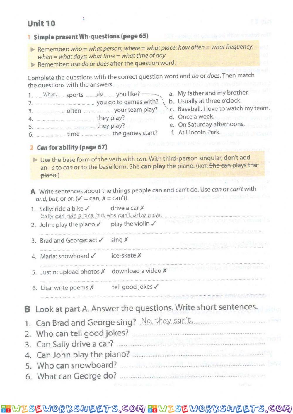 Grammar plus - unit 10