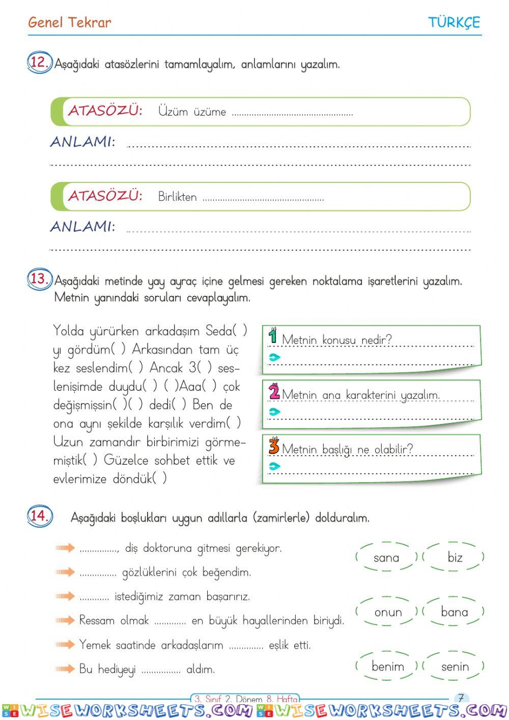 worksheet