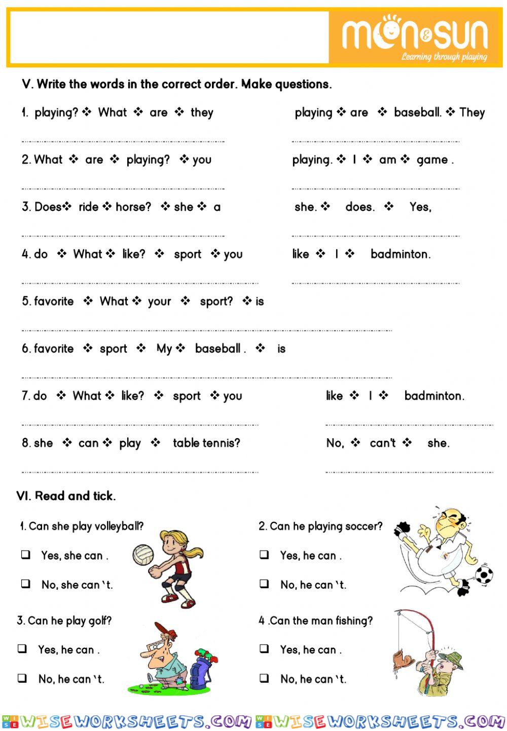 worksheet