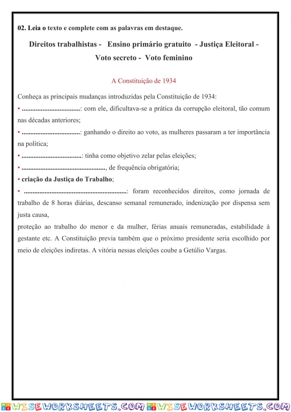 worksheet