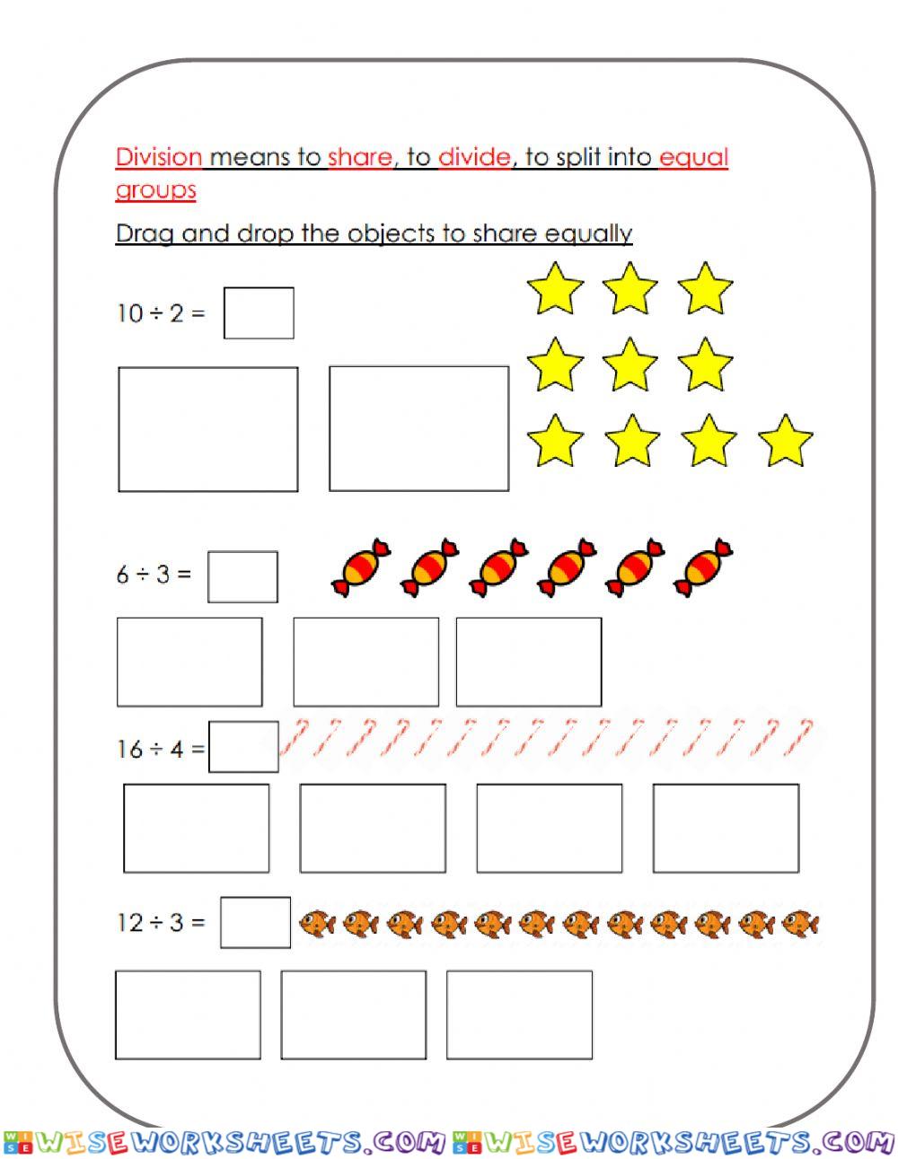 Division: equal groups