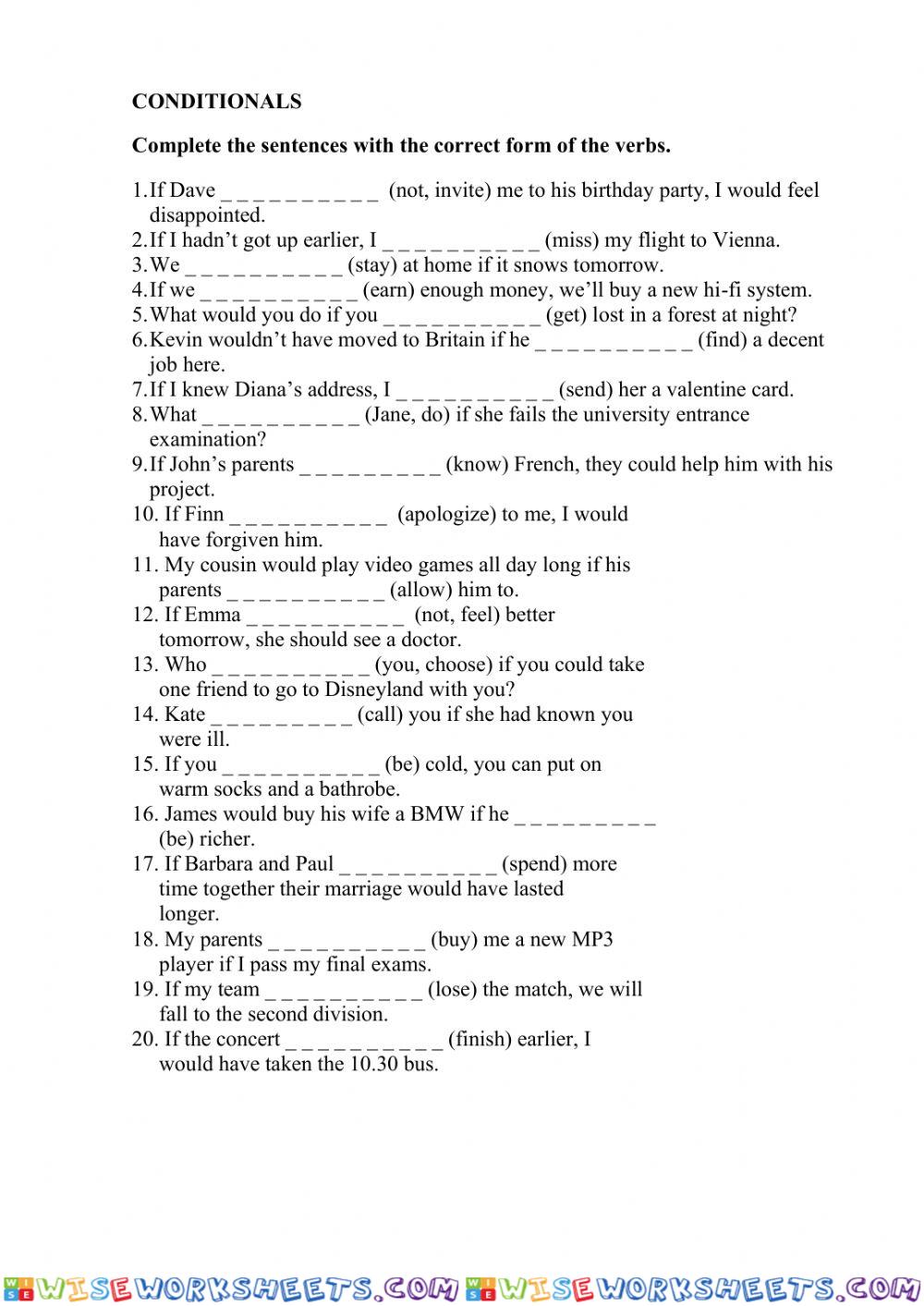 Conditionals