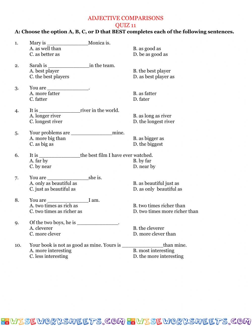 worksheet