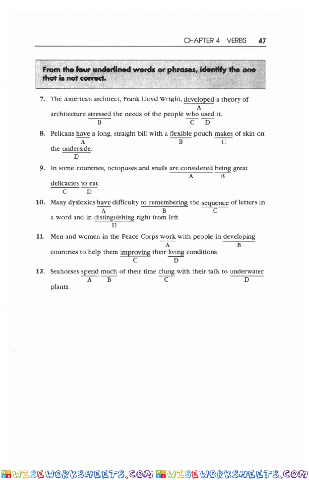 worksheet