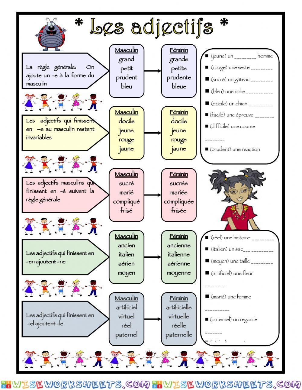 Les adjectifs