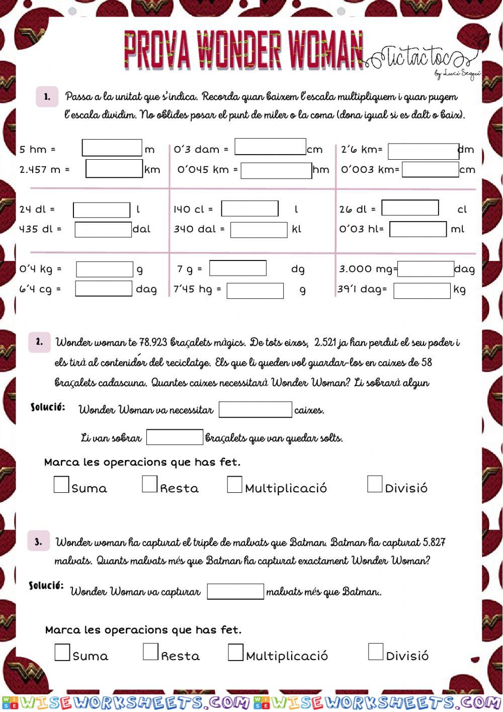 worksheet