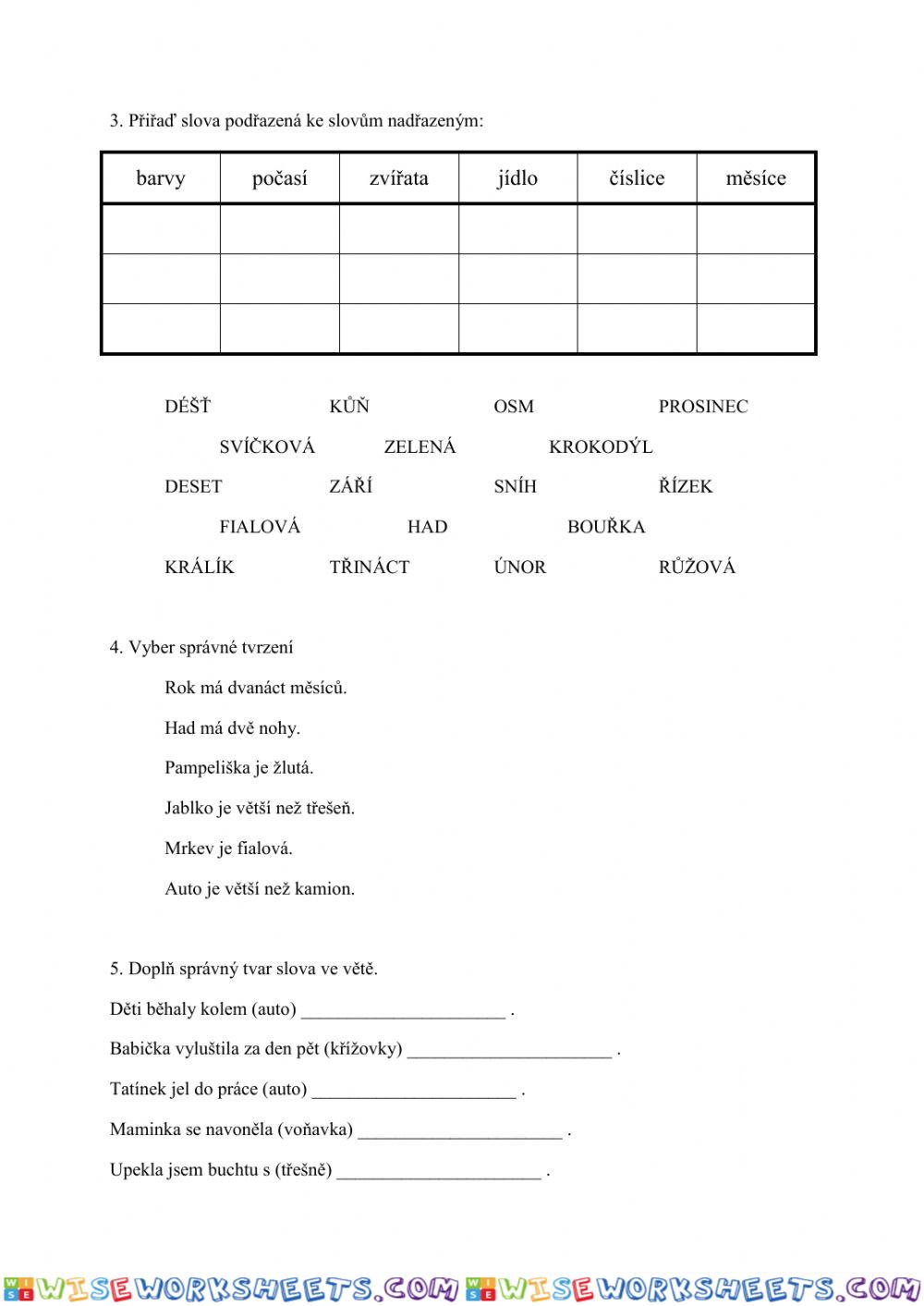 worksheet