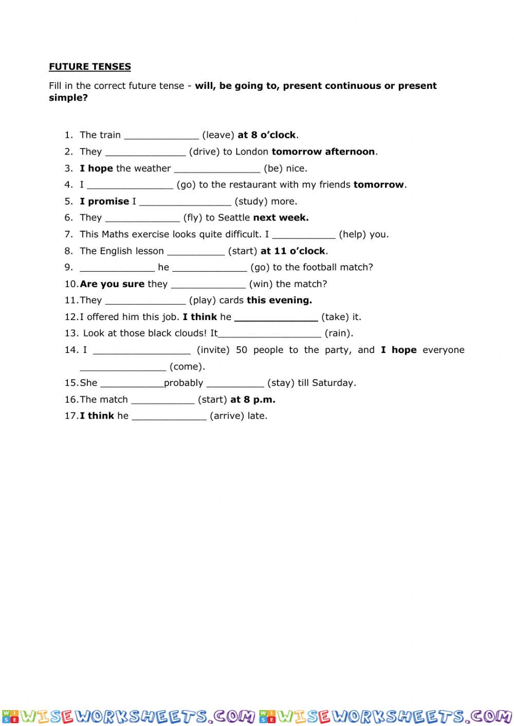 Future Tenses