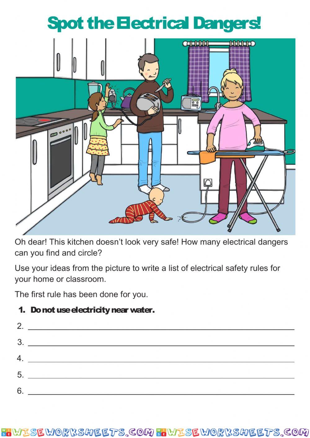 Safety with electricity