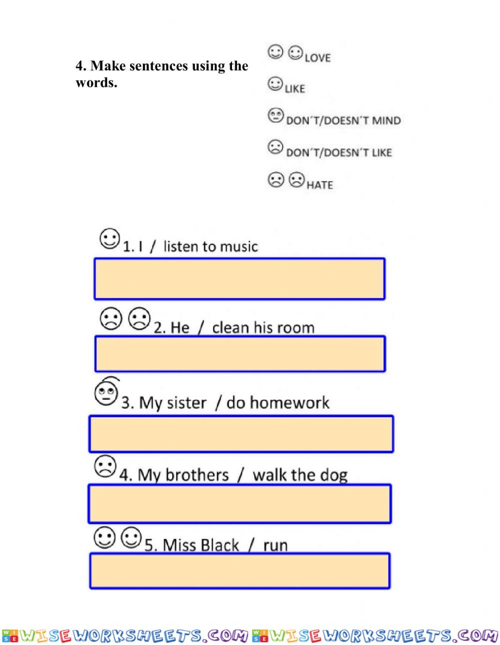 worksheet