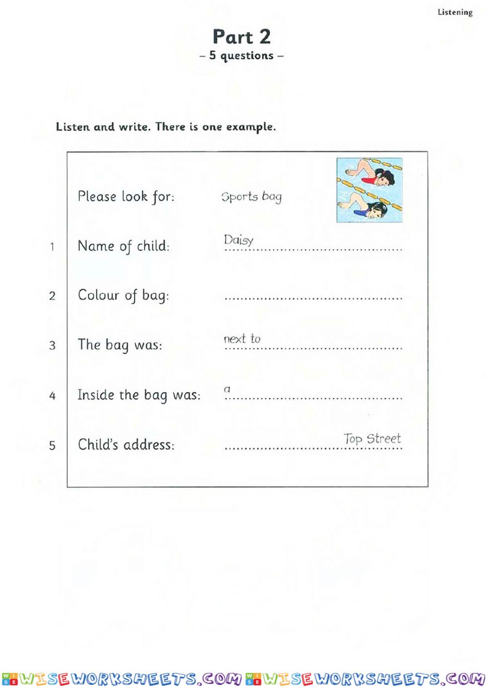 worksheet