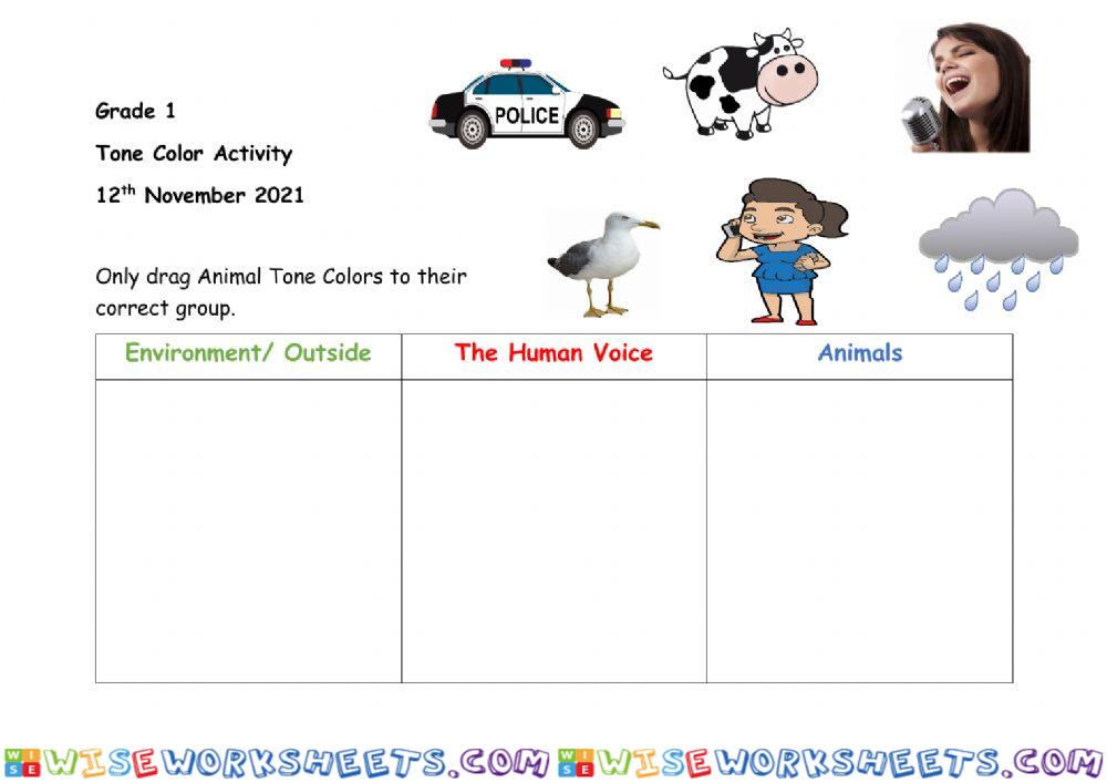 Tone Color Activity 3