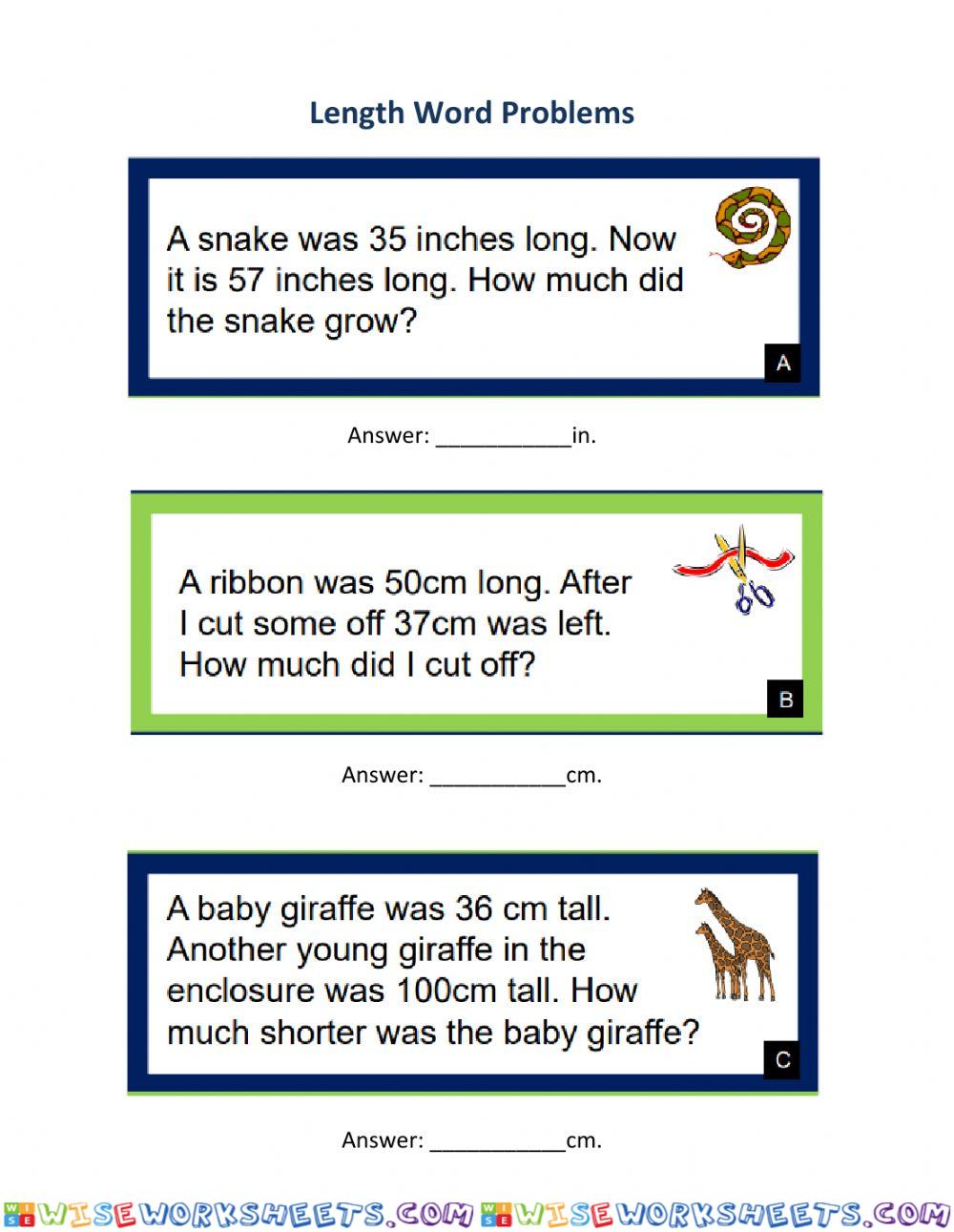 Length Word Problems