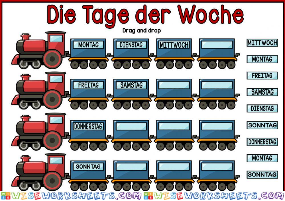 Die Tage der Woche