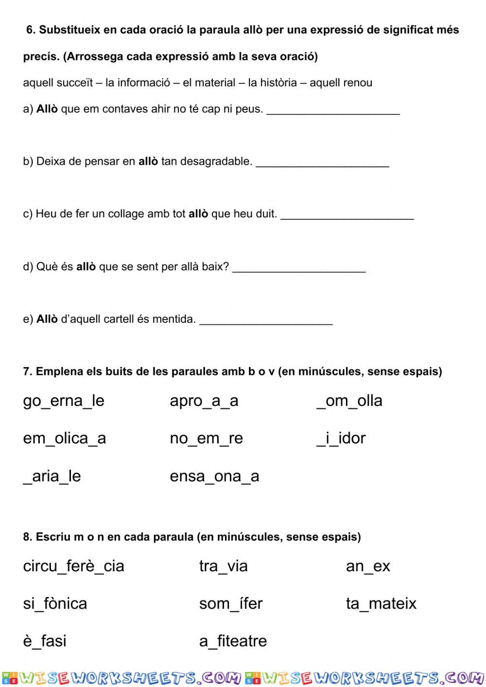 worksheet