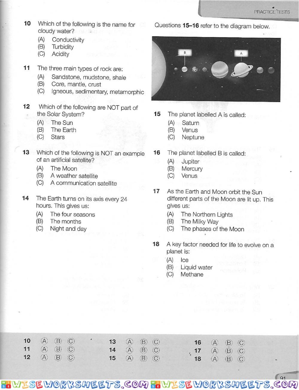 worksheet