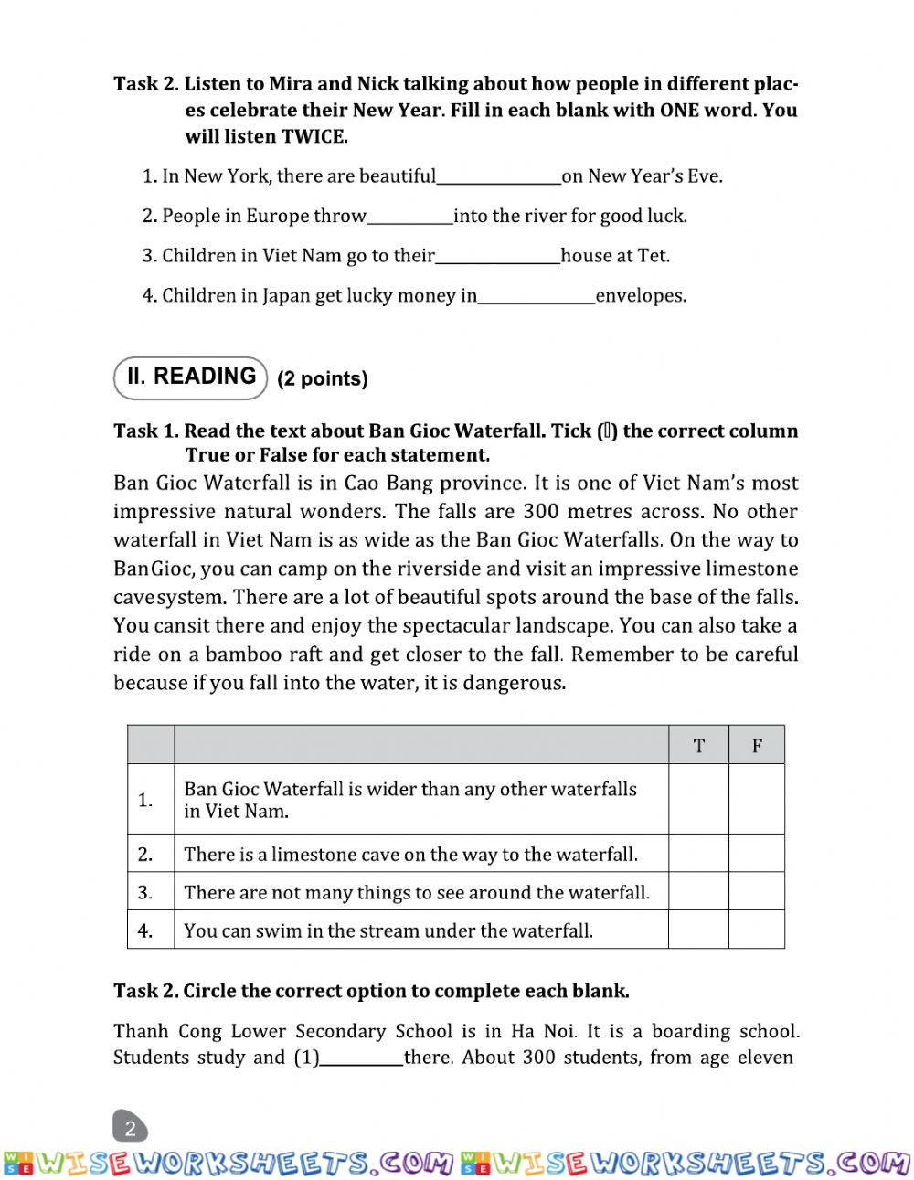 worksheet