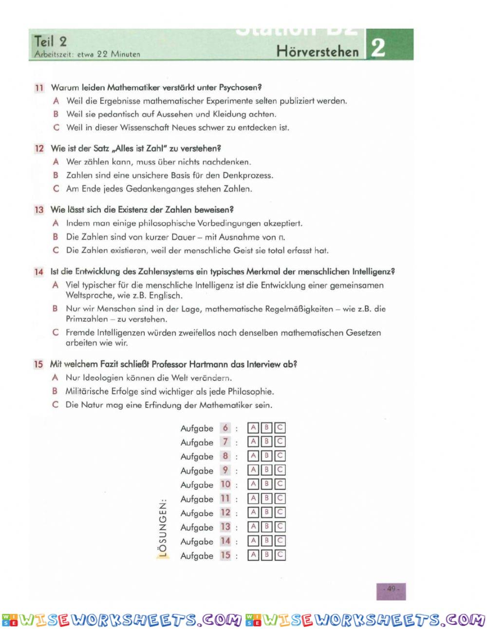 worksheet