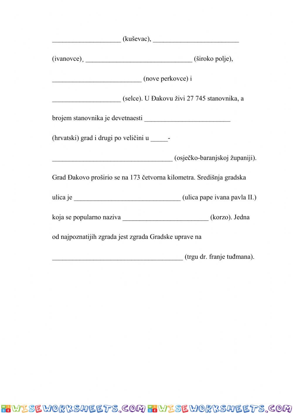 worksheet