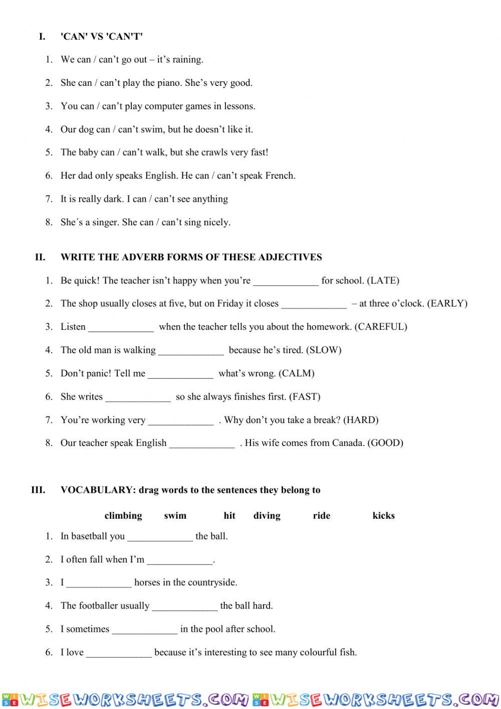 worksheet