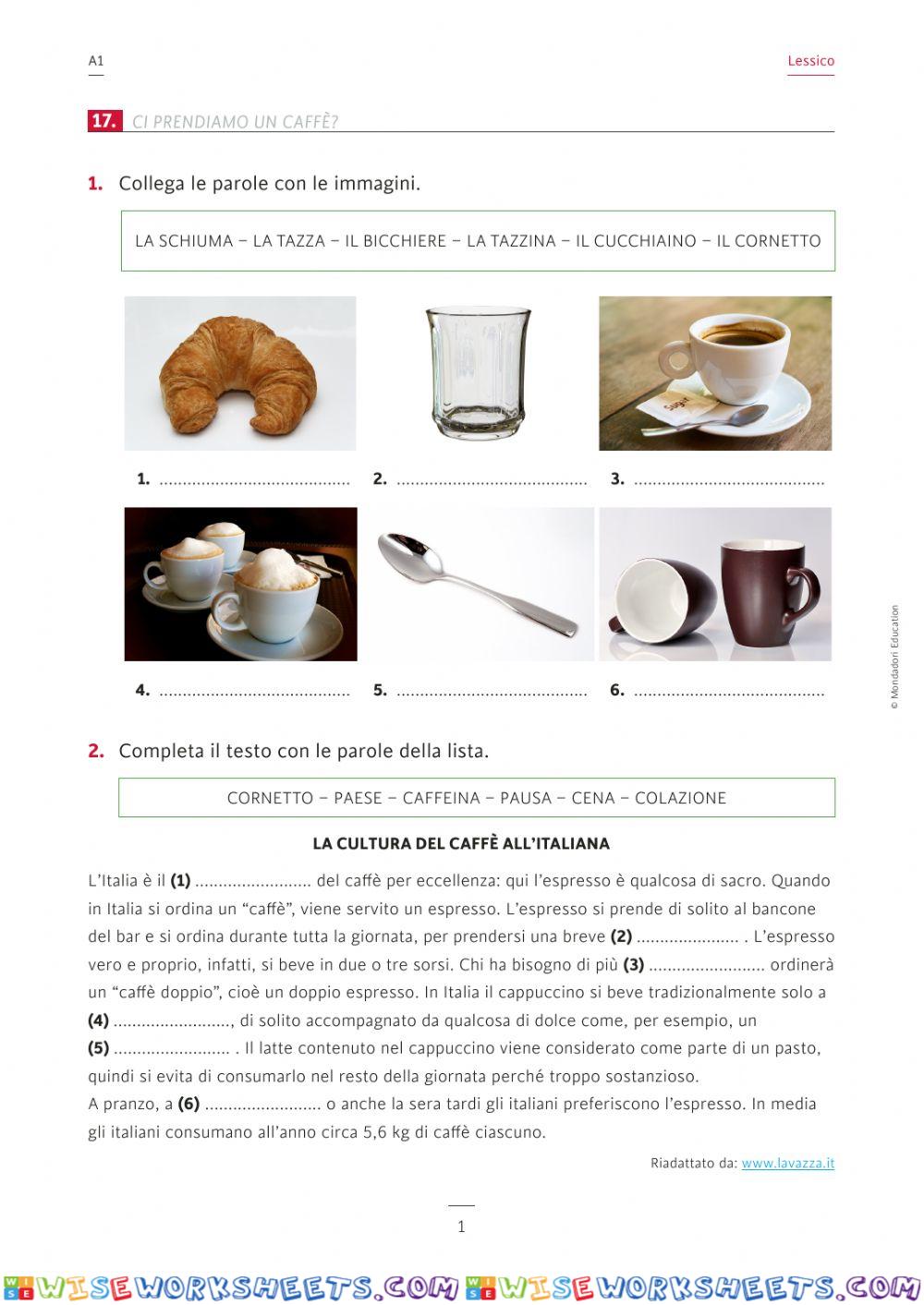 Bere il caffè