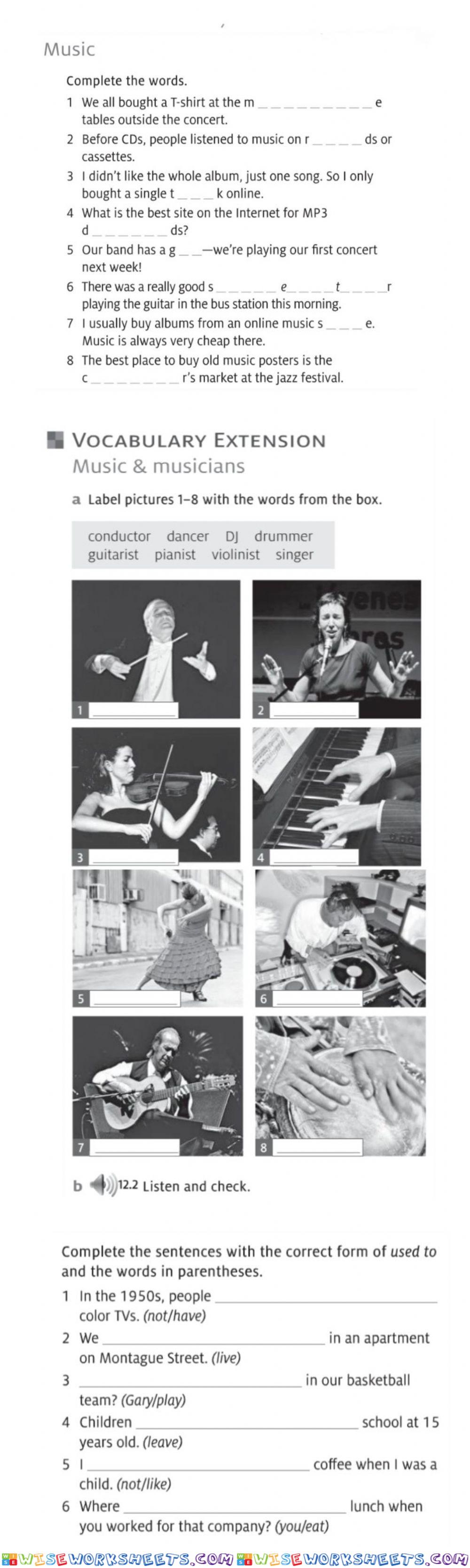 Music and Used to
