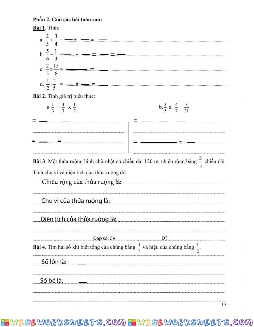 worksheet