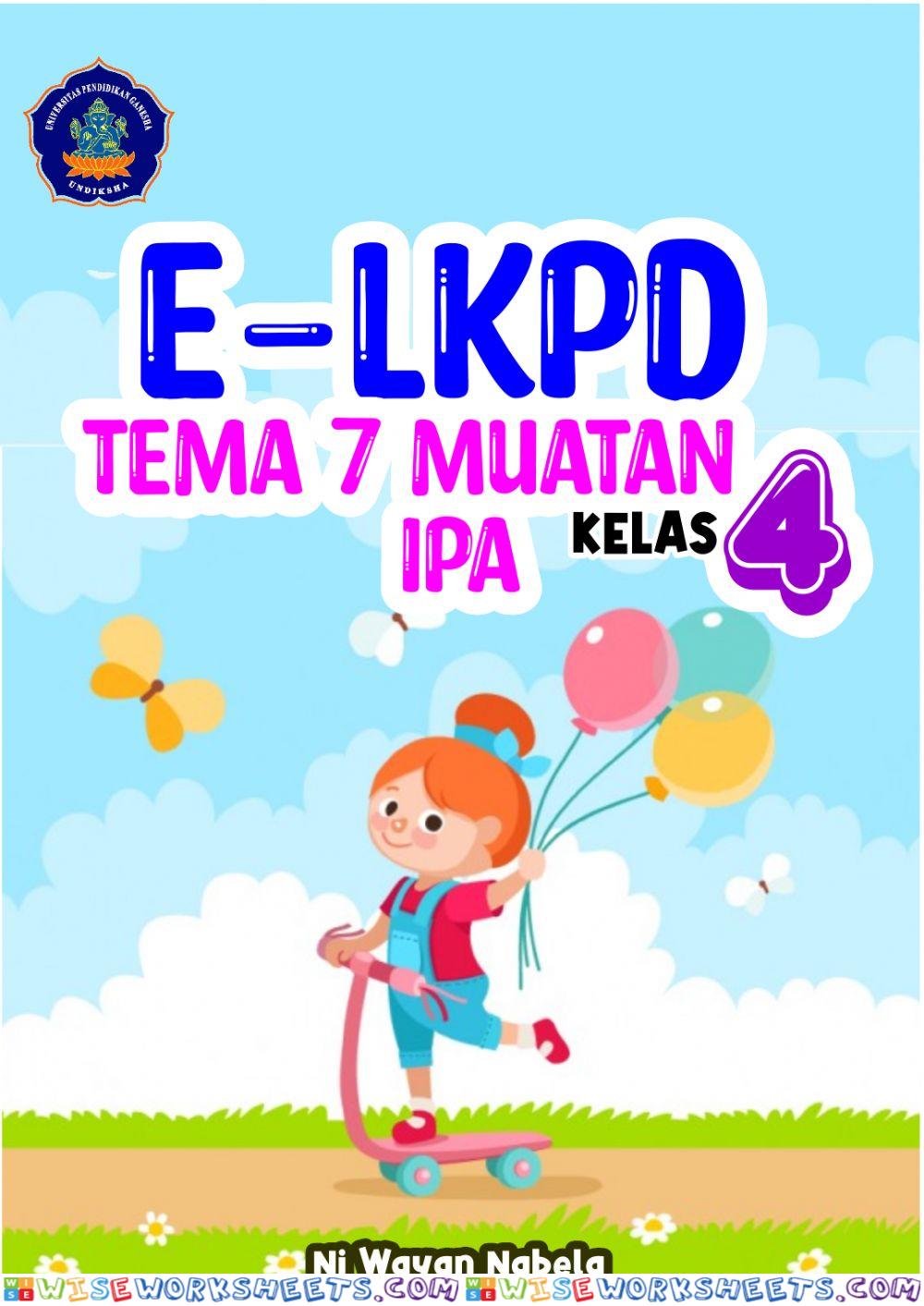 E-LKPD Tema 7 Seubtema 3 Kelas IV Muatan Pelajaran IPA