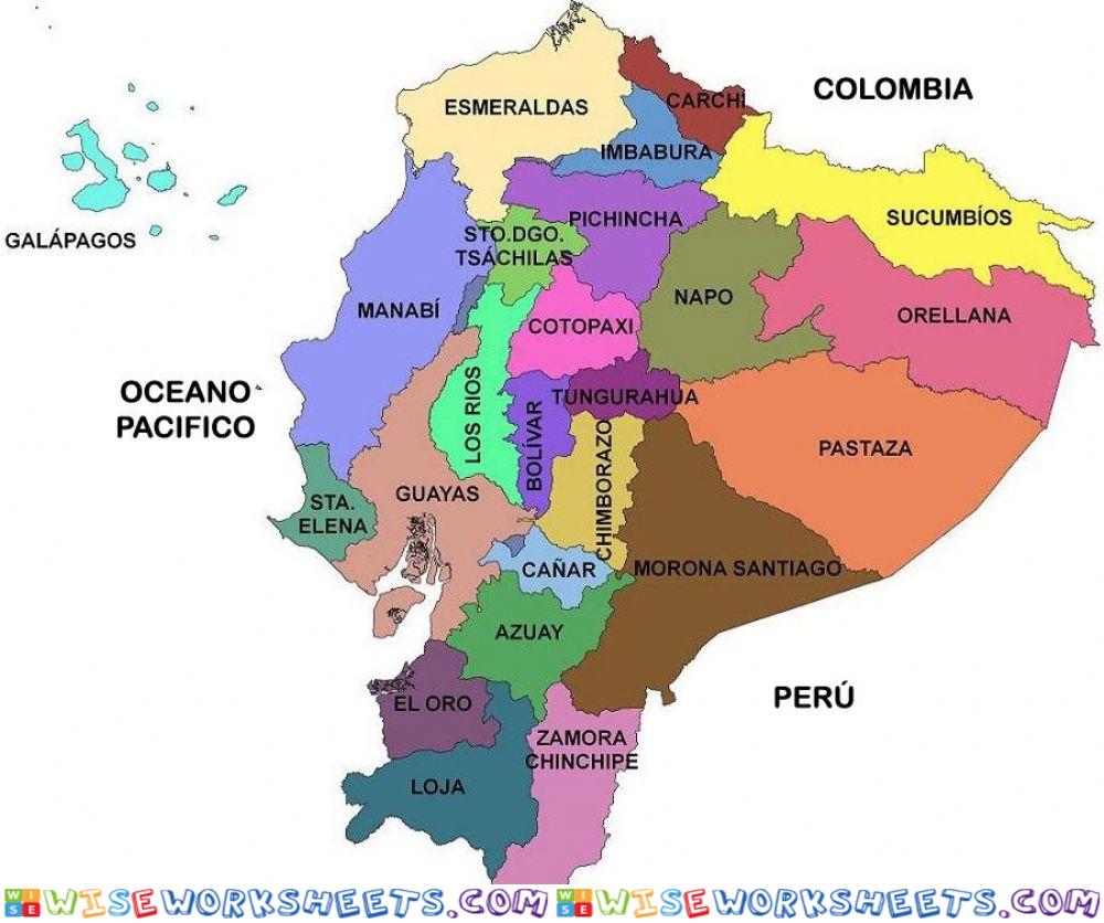 Capitales y Provincias