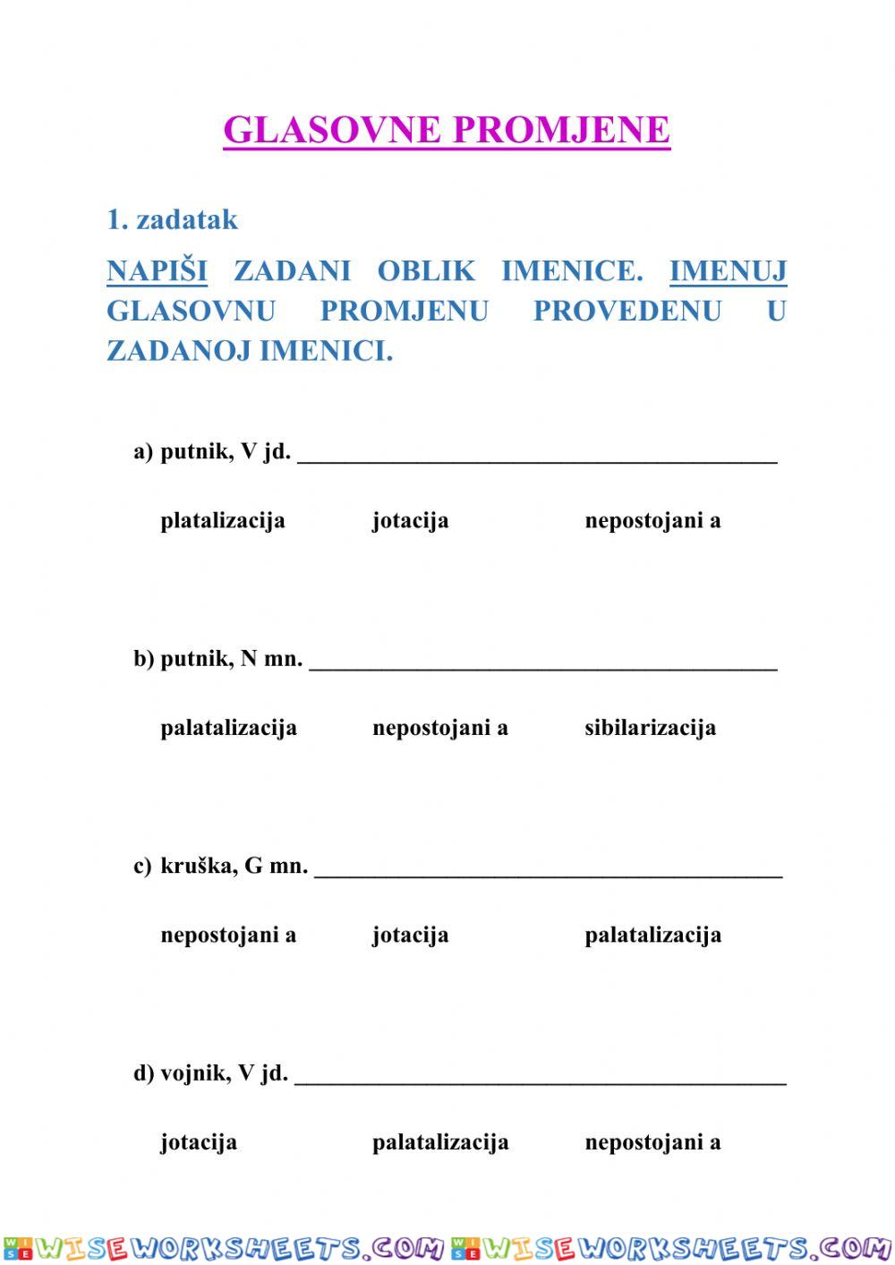 Glasovne promjene - 5.