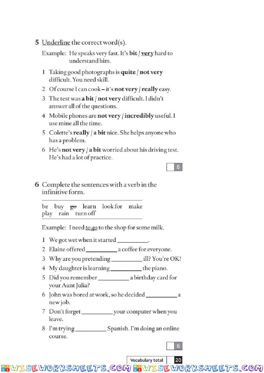 worksheet