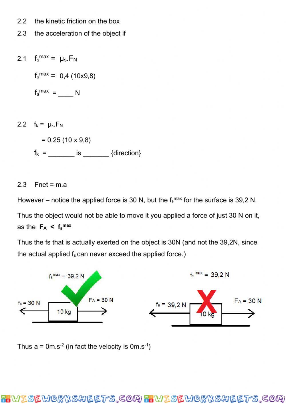 worksheet