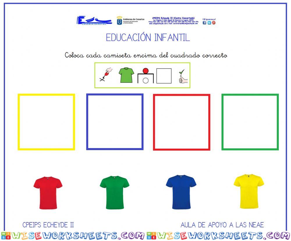 Asociar color-camiseta 3