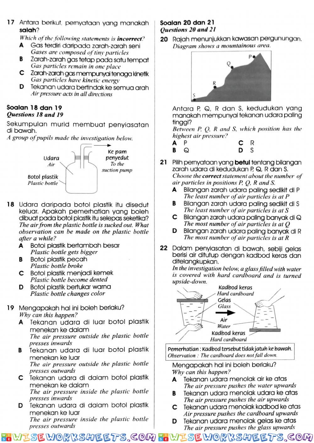 worksheet