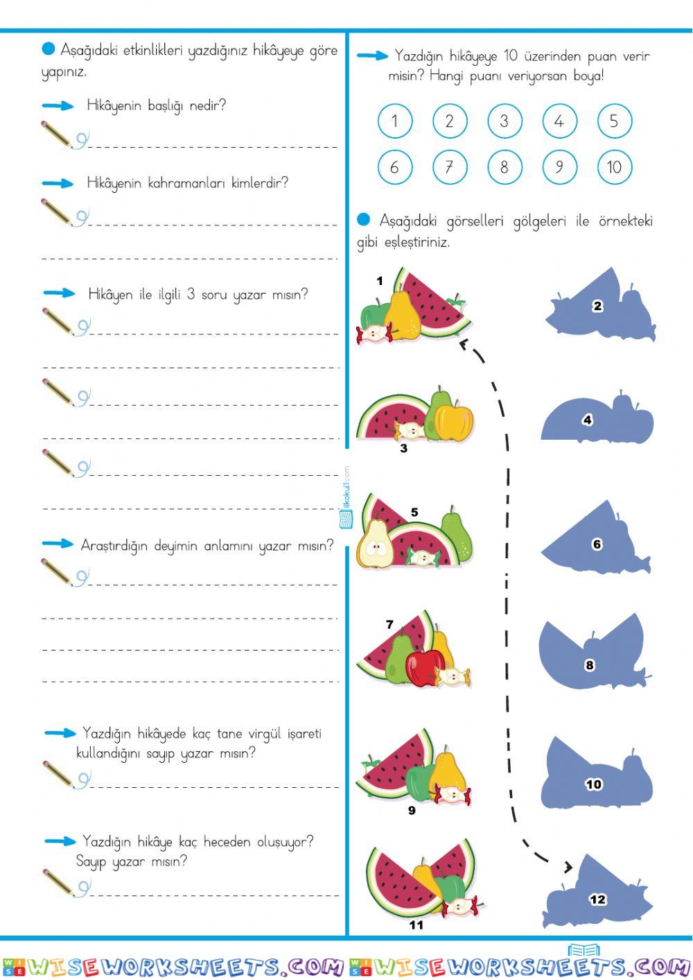 worksheet