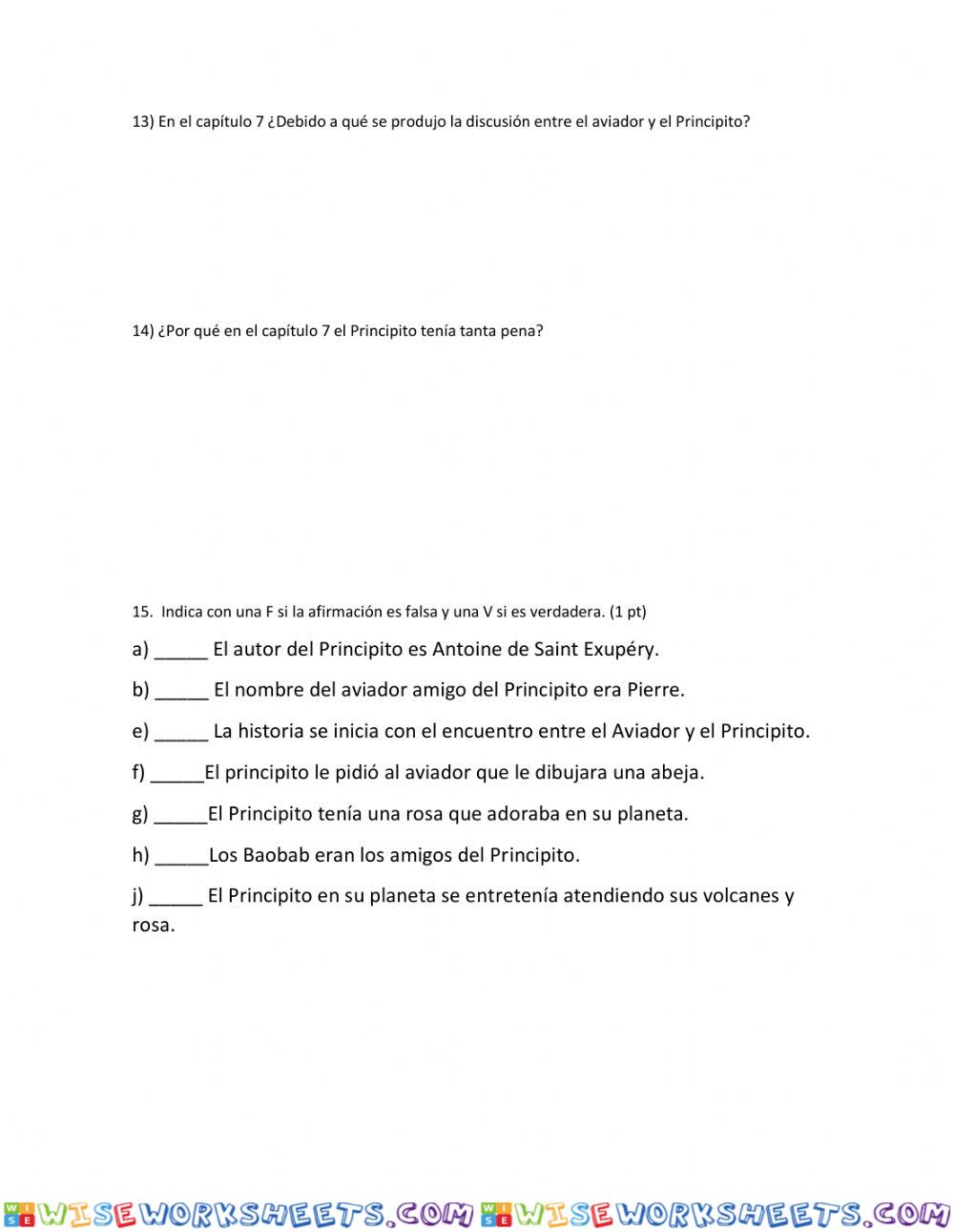 worksheet