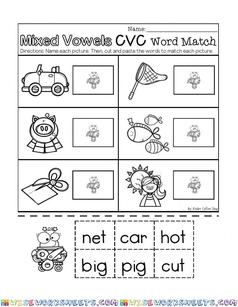 CVC mixed vowels