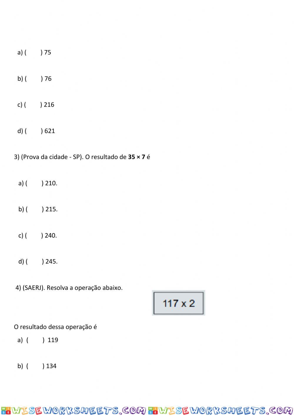 worksheet