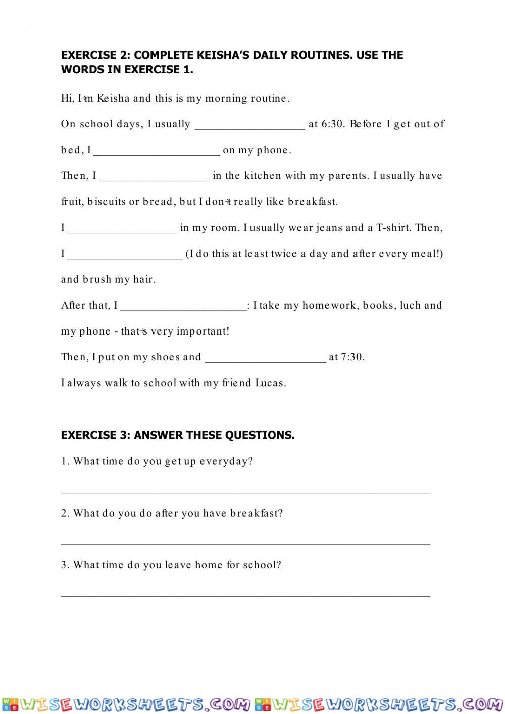 worksheet