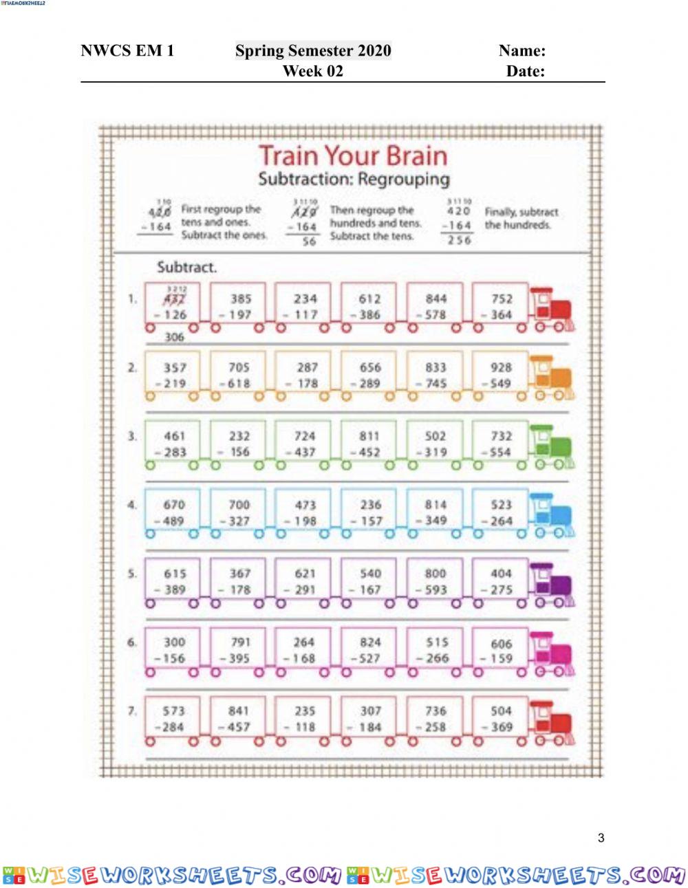 worksheet