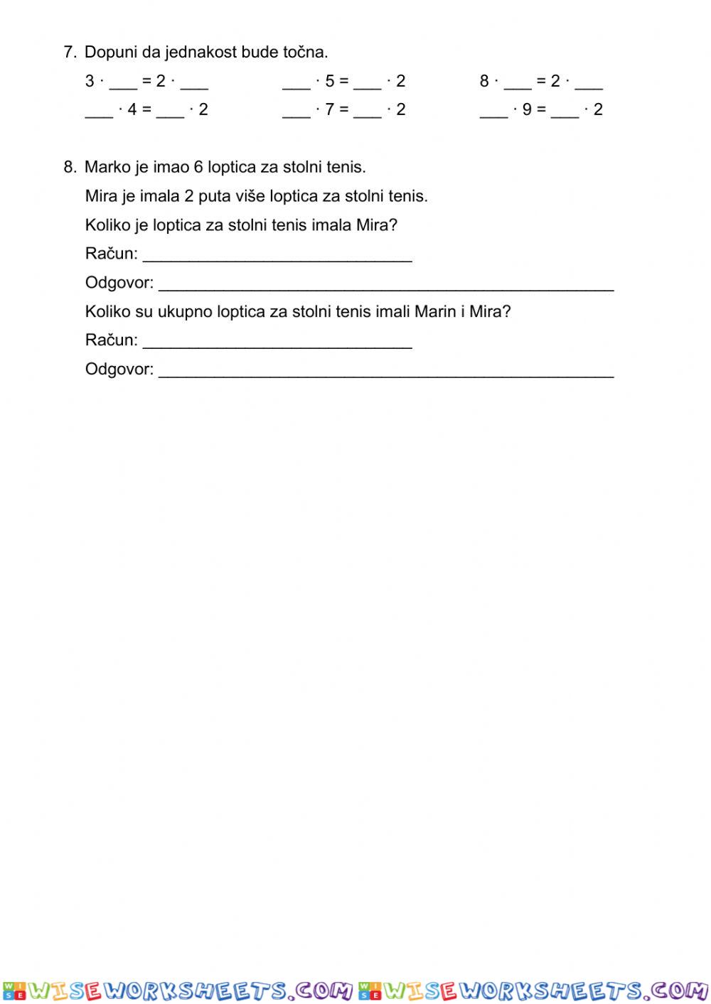 worksheet