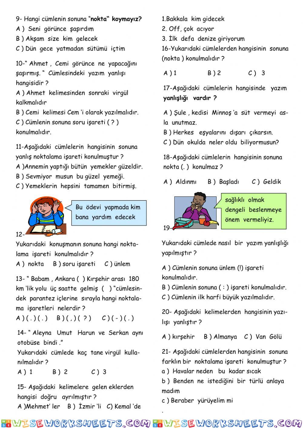 worksheet