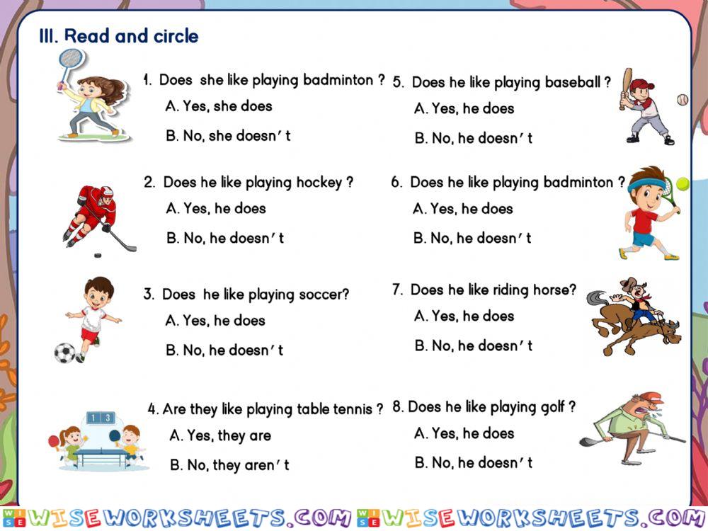 worksheet