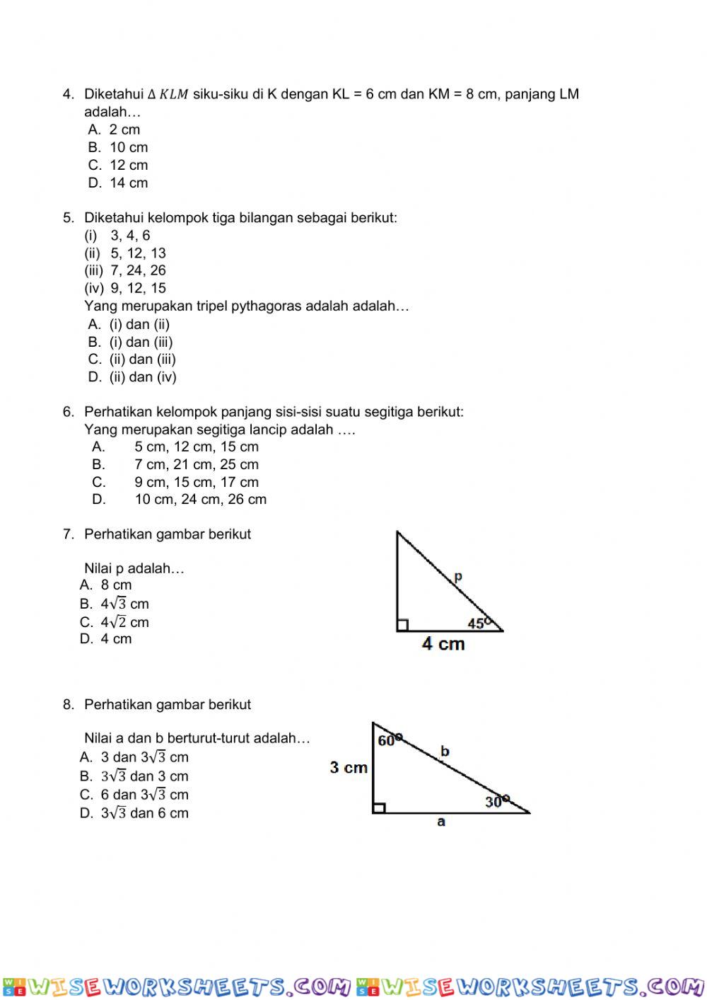 worksheet